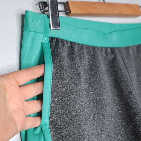 New Balance Performance Shorts Activewear Summer Stretch Casual Grey Turquoise - Picture 6 of 8